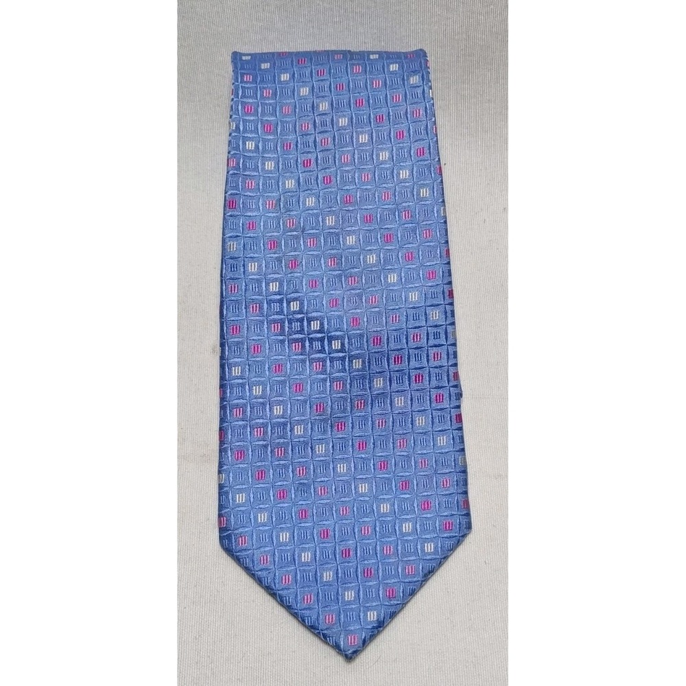 The Beau‎ Brummel Soho Men's 100% Silk Neck Tie Blue Classic Roffe Accessories